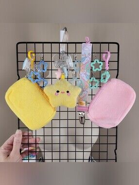 4 pc cute earrings wallet binky bags glow binkies plush keyring charm bundles